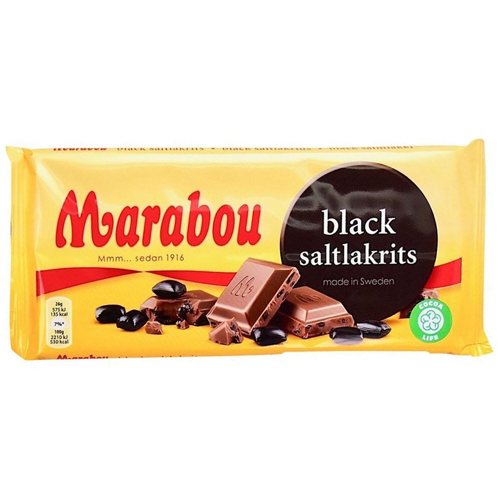 Marabou black saltlakrits (180g) 1