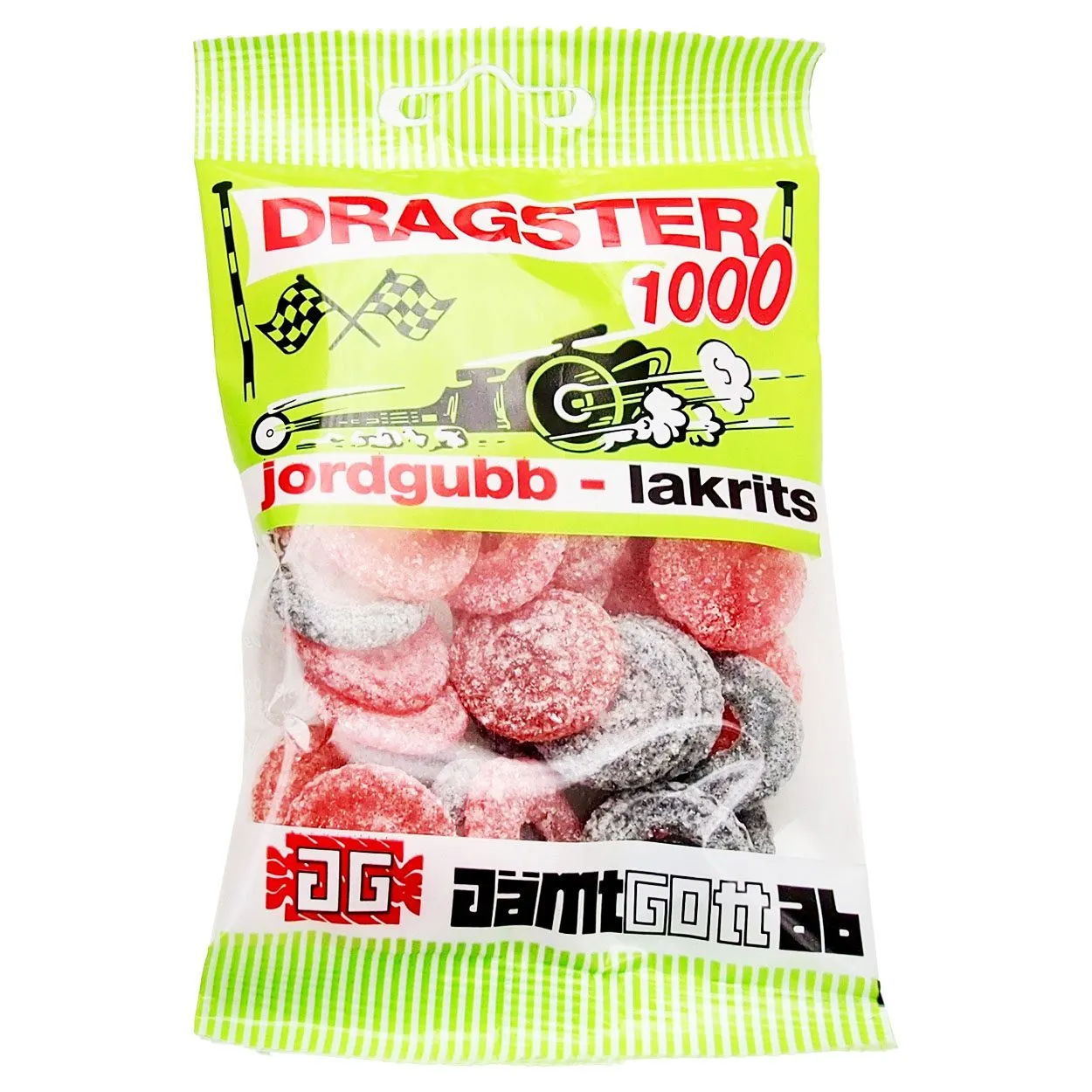 JACC88M099532 Dragster 1000 Jordgubb/Lakrits (65g) – Bild 1