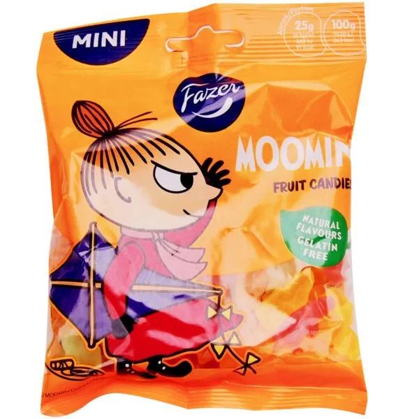 Fazer Moomin Fruit Candies - Weingummi mit Fruchtgeschmack (80g)