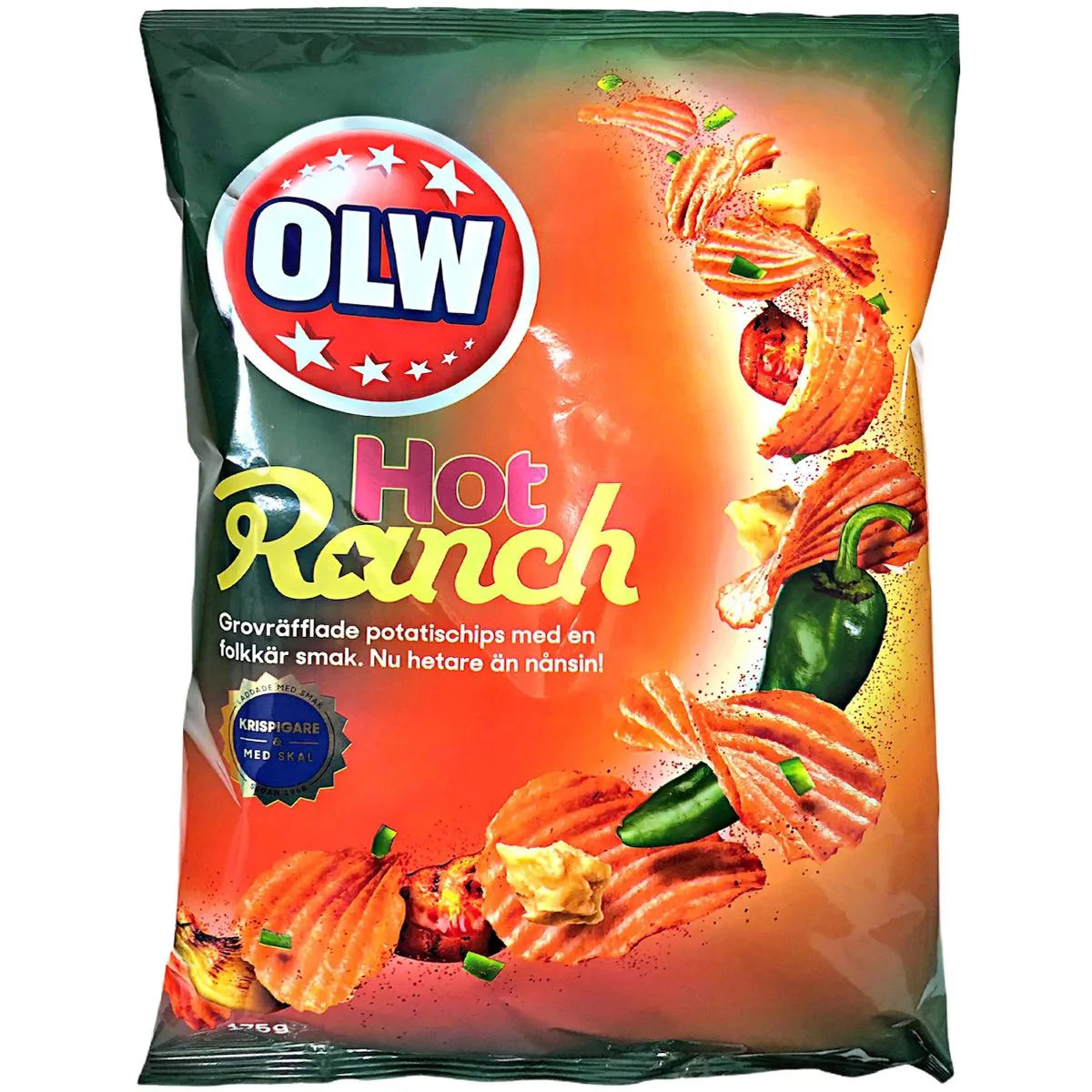 7340005405374-1 OLW Hot Ranch Chips (175g)