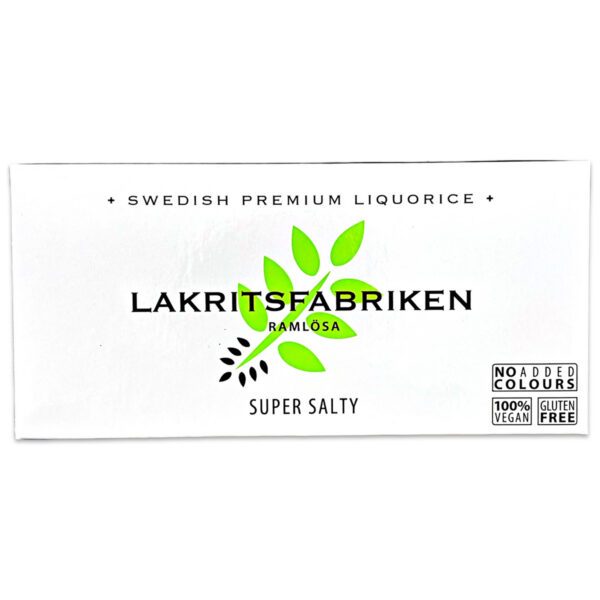 Lakritsfabriken Lakritz super salzig - Premium Liquorice Super Salty (40g)