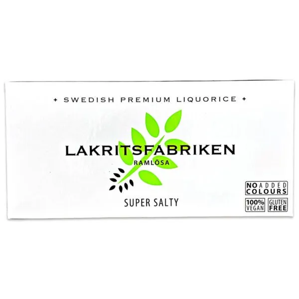 Lakritsfabriken Lakritz super salzig - Premium Liquorice Super Salty (40g)