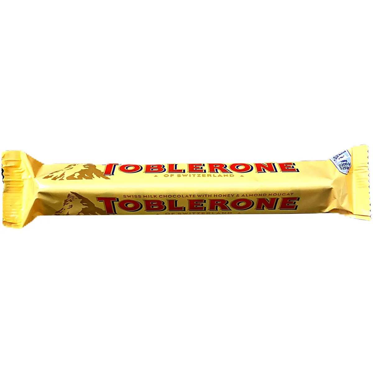 76145513-1 Toblerone - Schweizer Milchschokolade mit Honig- und Mandel-Nougat (50g)