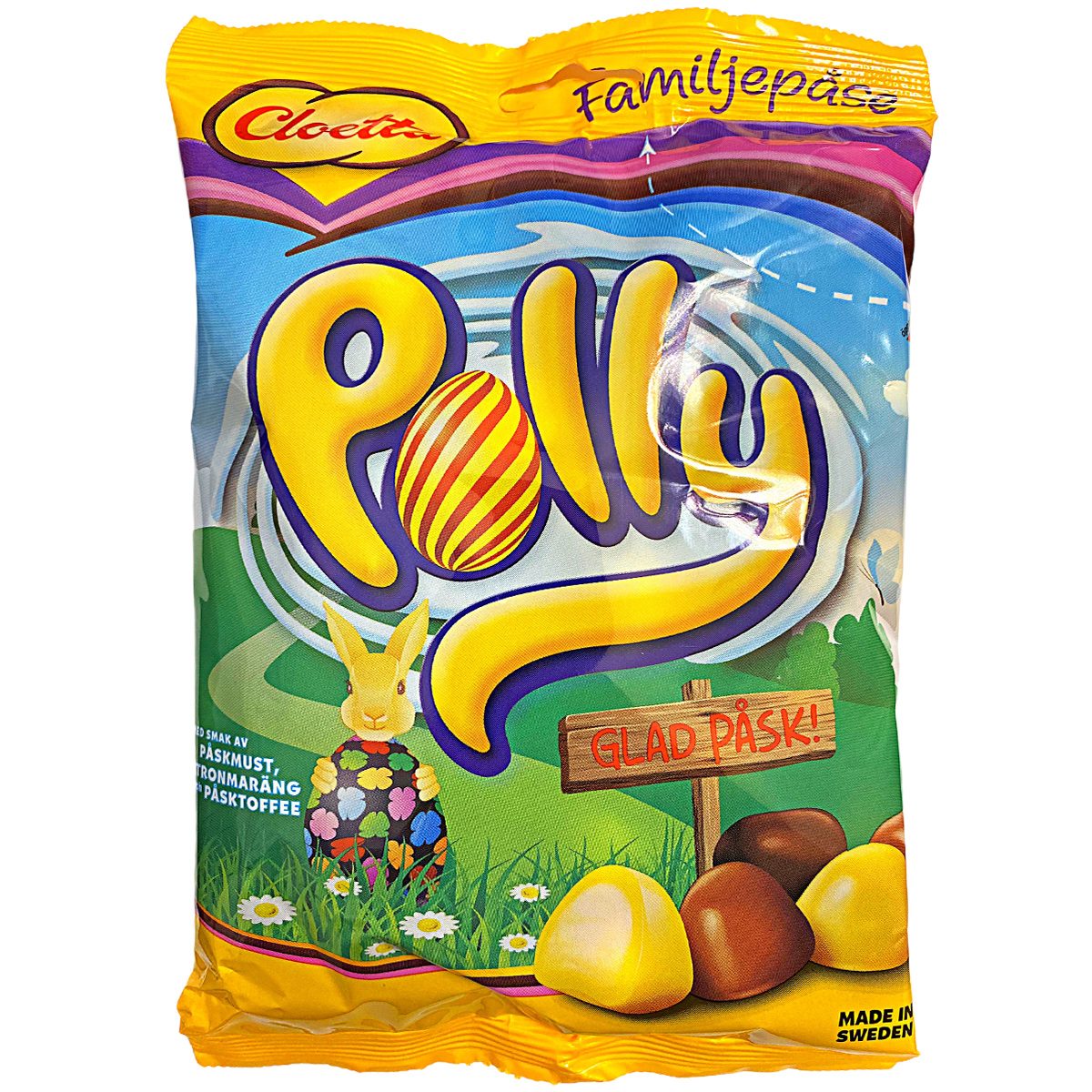 CLOETTA Polly Pask - Frohe Ostern, große Tüte - Familienpackung (300g)