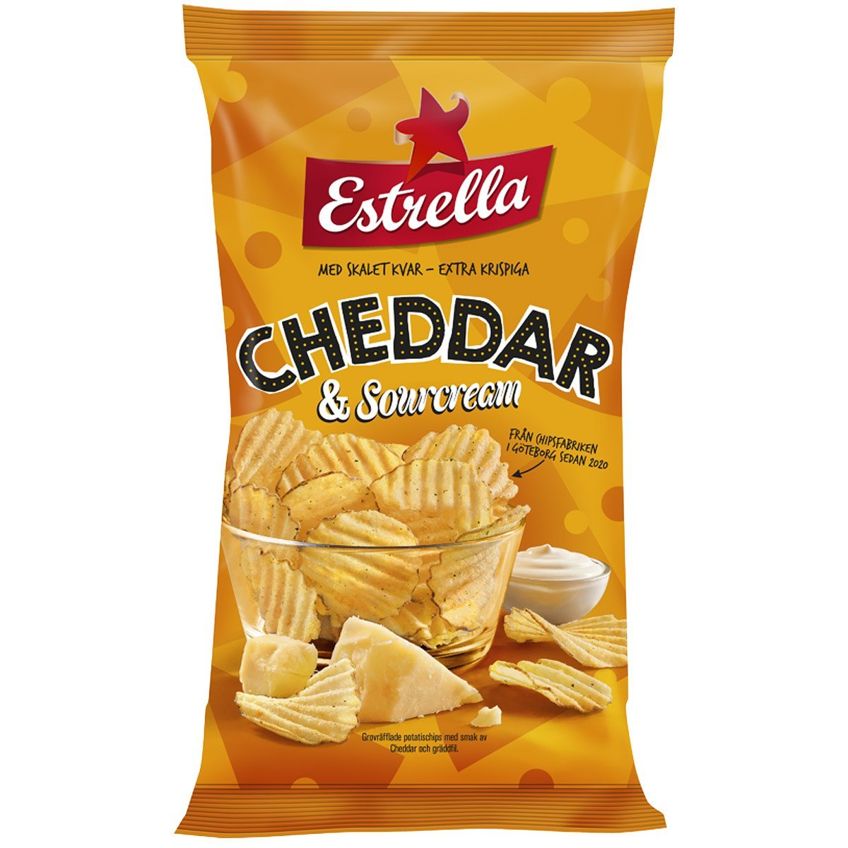 Estrella Chips Cheddar- & Sourcream (175g) 1