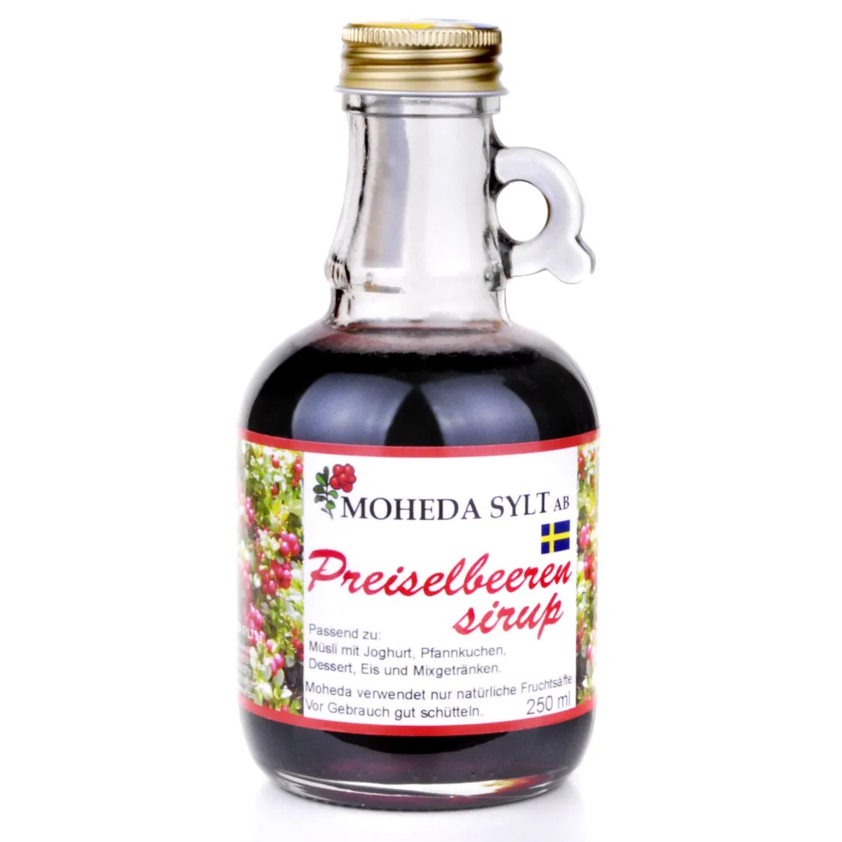 7350004200412-1 Moheda Preiselbeer-Sirup (250ml)