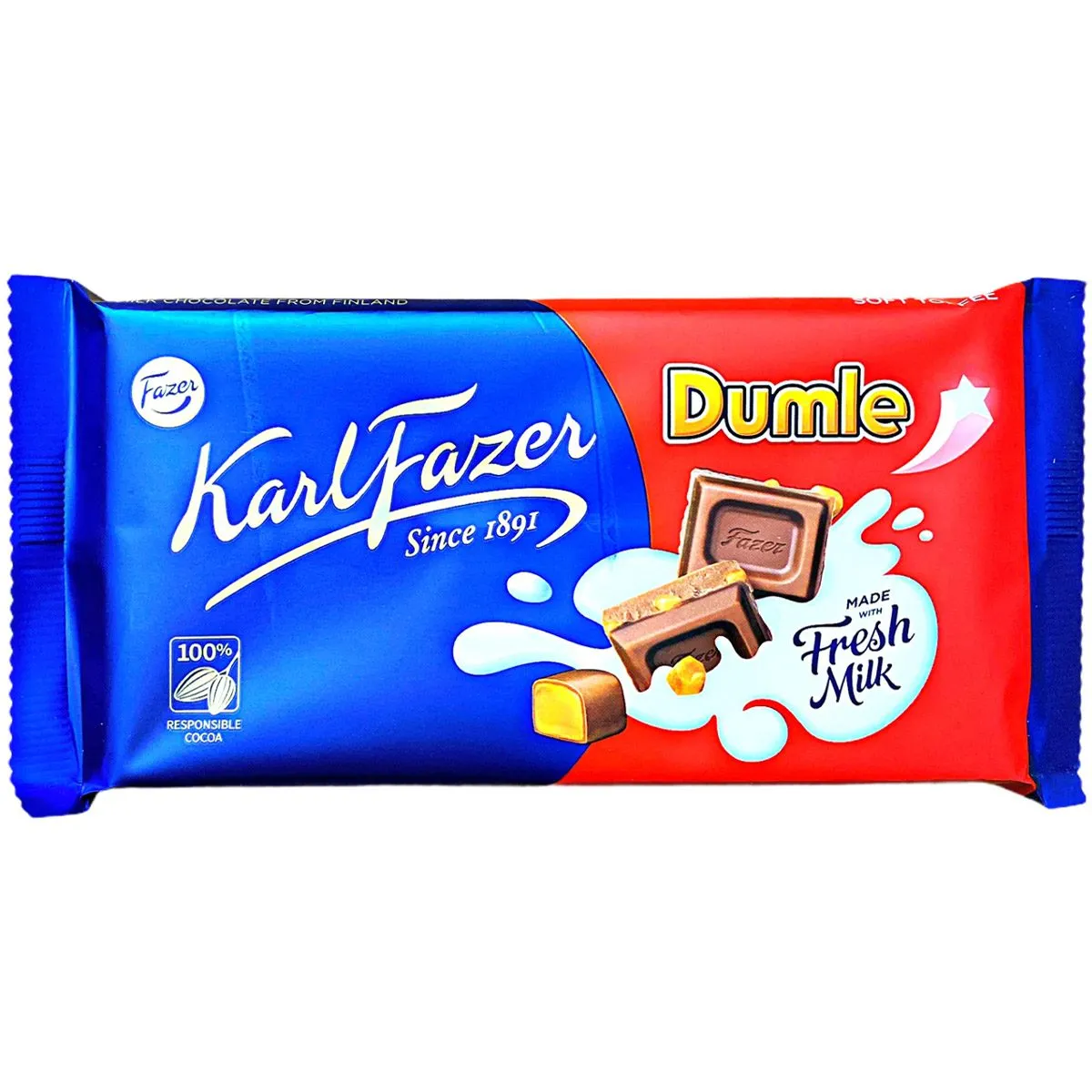 6416453015432FA-1 Fazer Dumle Soft Toffee Schokolade (145g)