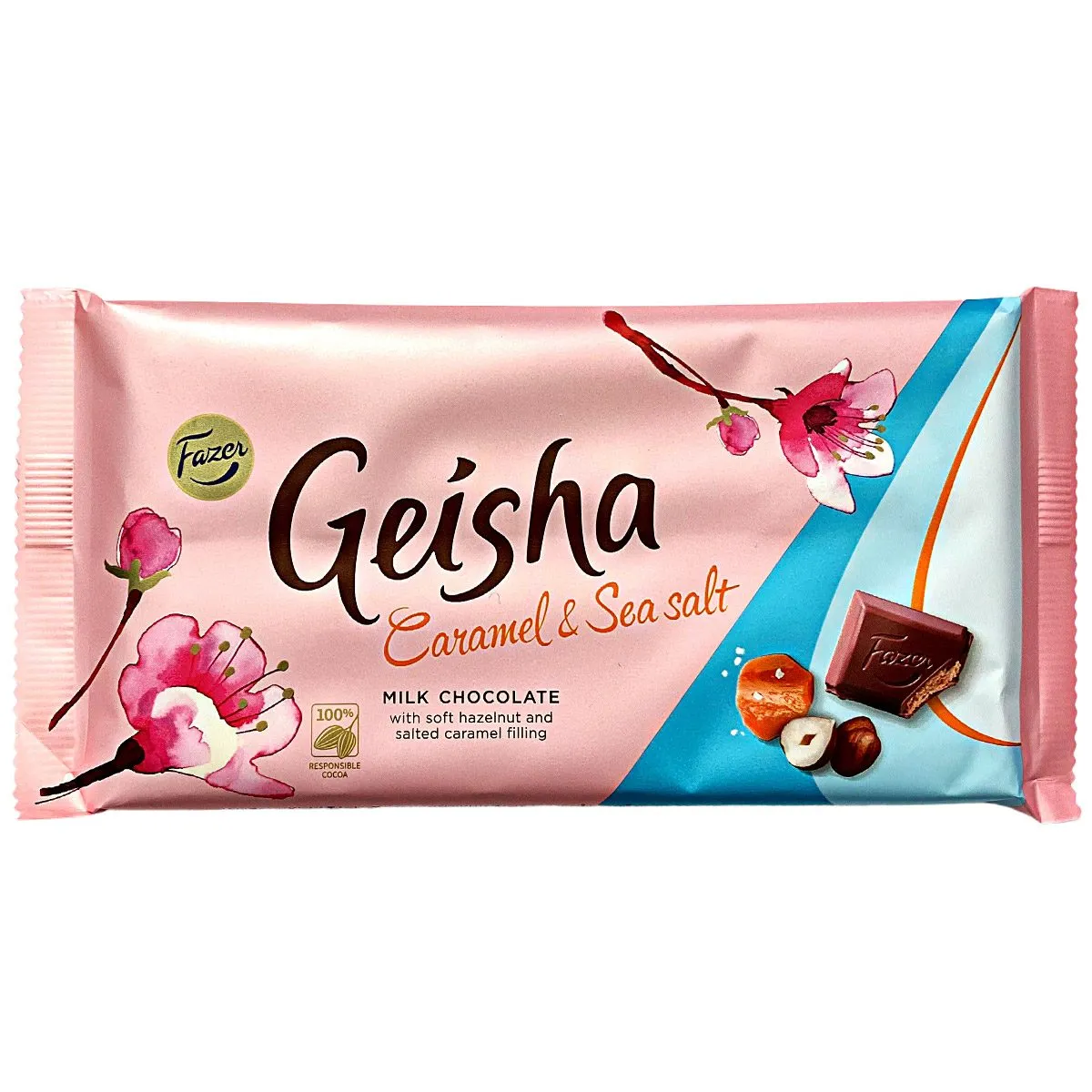 6416453015654FA-1 Fazer Geisha Caramel & Sea salt (121g)