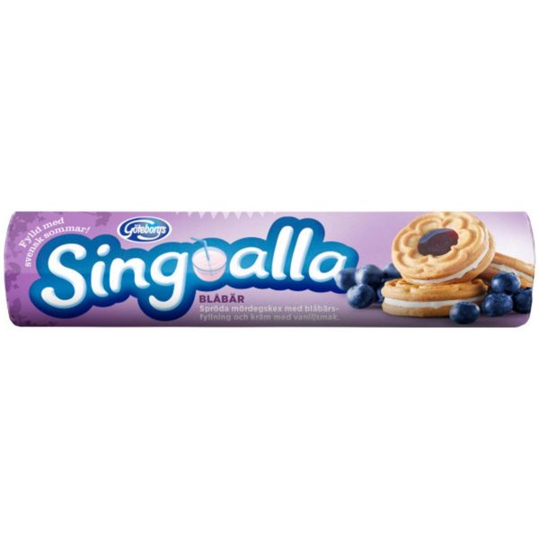 Göteborgs Singoalla Blåbär - Kekse mit Vanille-Heidelbeer-Füllung (190g)