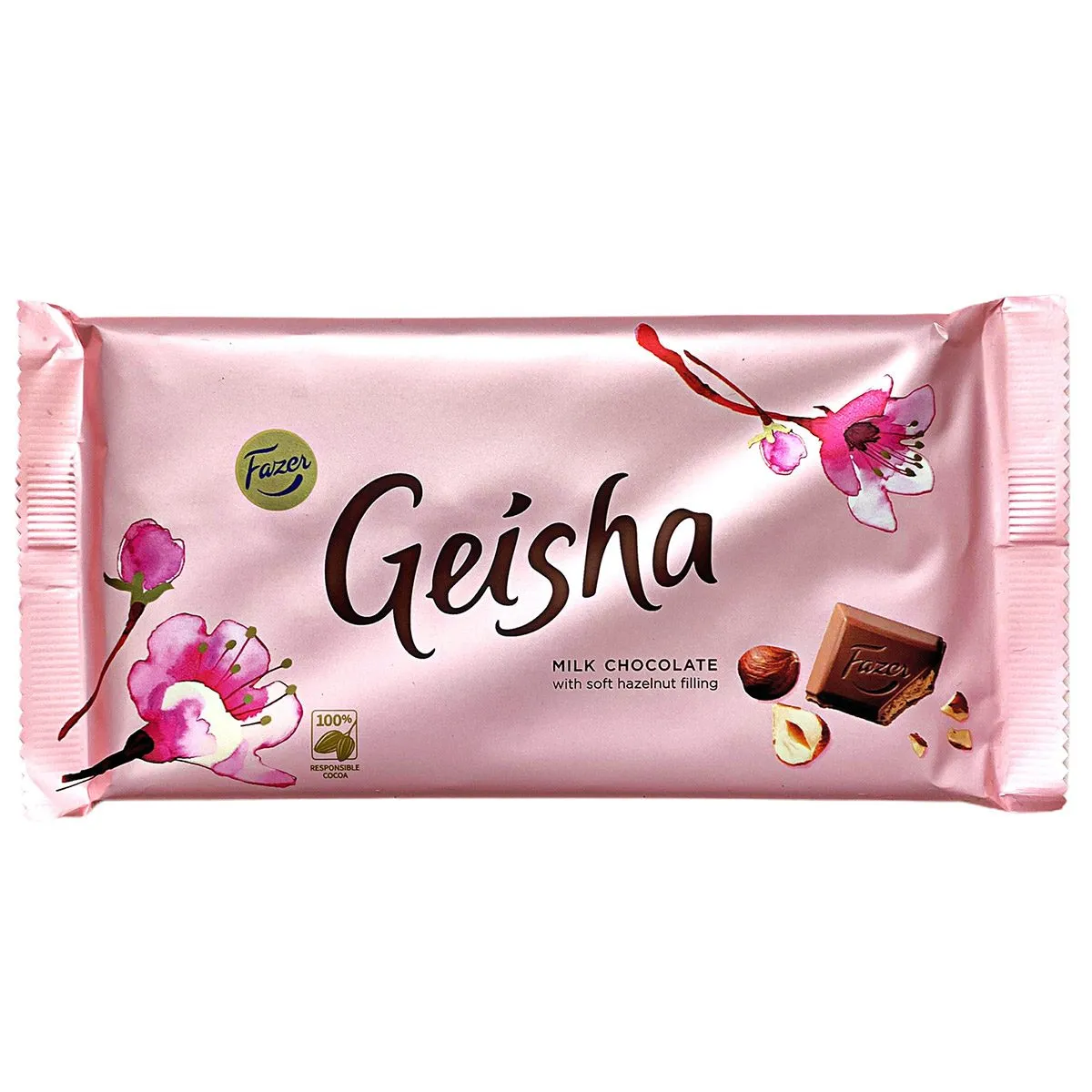 6416453015562FA-1 Fazer Geisha Milchshokolade mit Haselnuss-Füllung (121g)