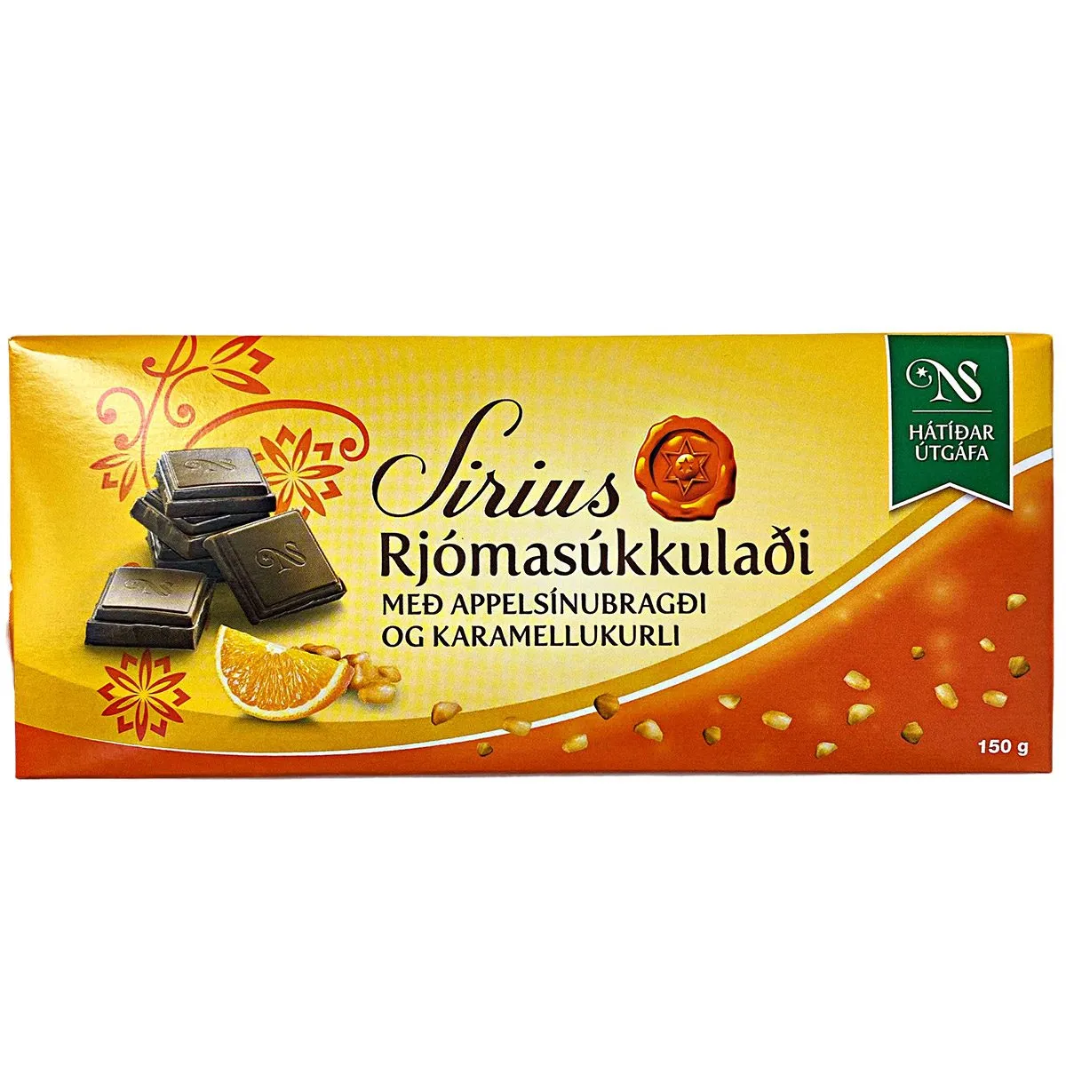 5690576570752NOI-1 Noi Sirius Rjomasukkuladi Schokolade mit Apfelsine & Karamell (150g)