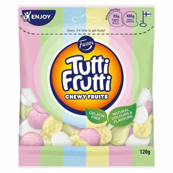 Fazer Tutti Frutti CHEWY FRUITS (120g)