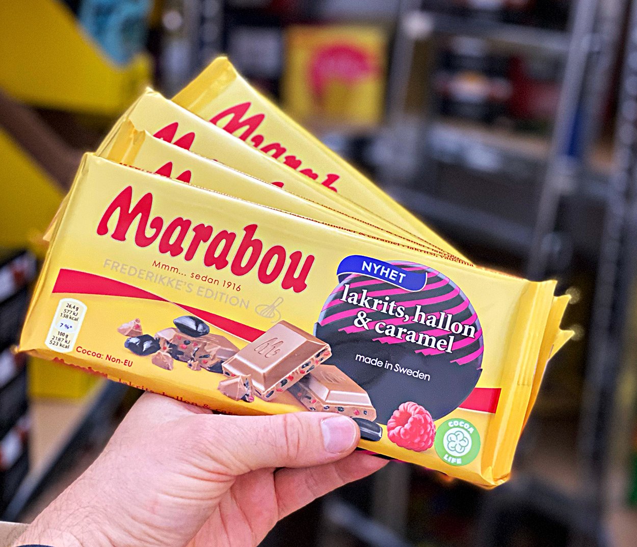 Neu von Marabou - Schokolade mit dem Geschmack von Lakritz, Himbeere und Karamell 43