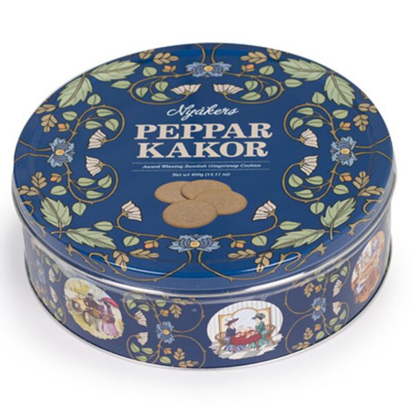 Nyåkers Pepparkakor - Pfefferkuchen - Kekse, rund, Blechdose (400g)