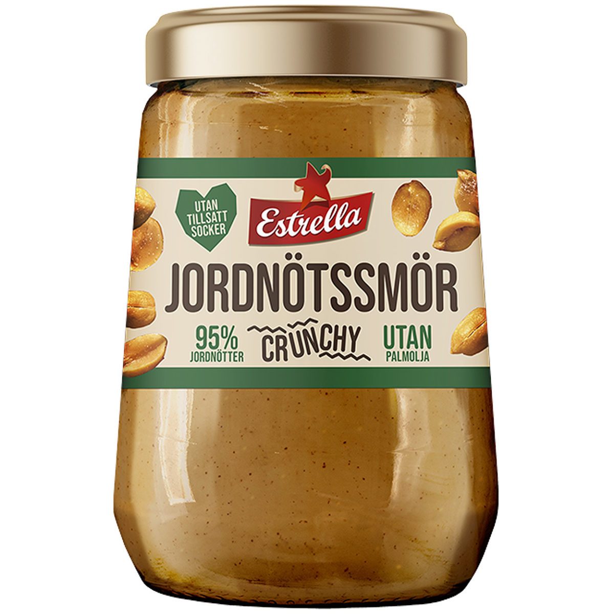 Estrella Jordnötssmör Crunchy - Erdnussbutter (340g) 1
