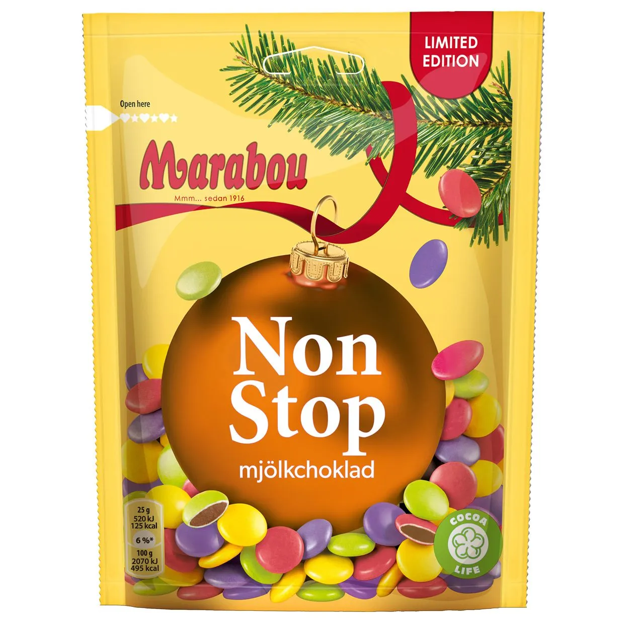 7622210009067MAR-1 Marabou Non Stop Partypack - Weihnachtsedition (225g)