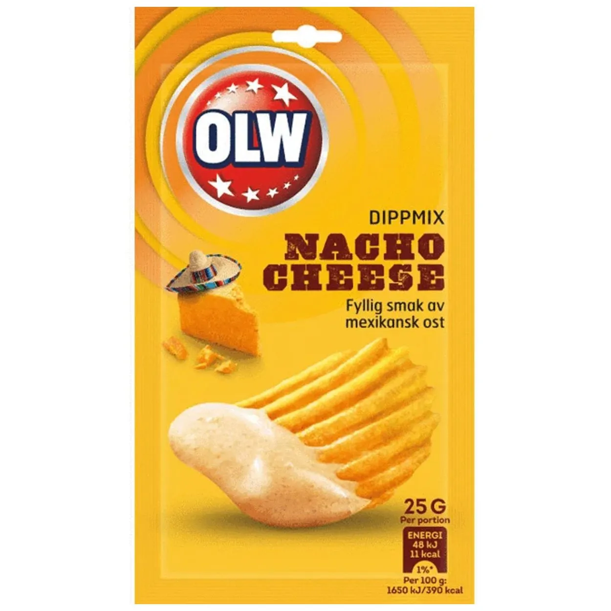 7340005404230OLW-1 OLW DipMix NACHO CHEESE (25g)