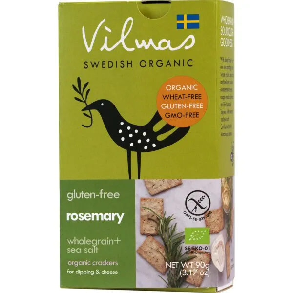 Vilmas Rosemary ORGANIC-Cracker, glutenfrei (90g)