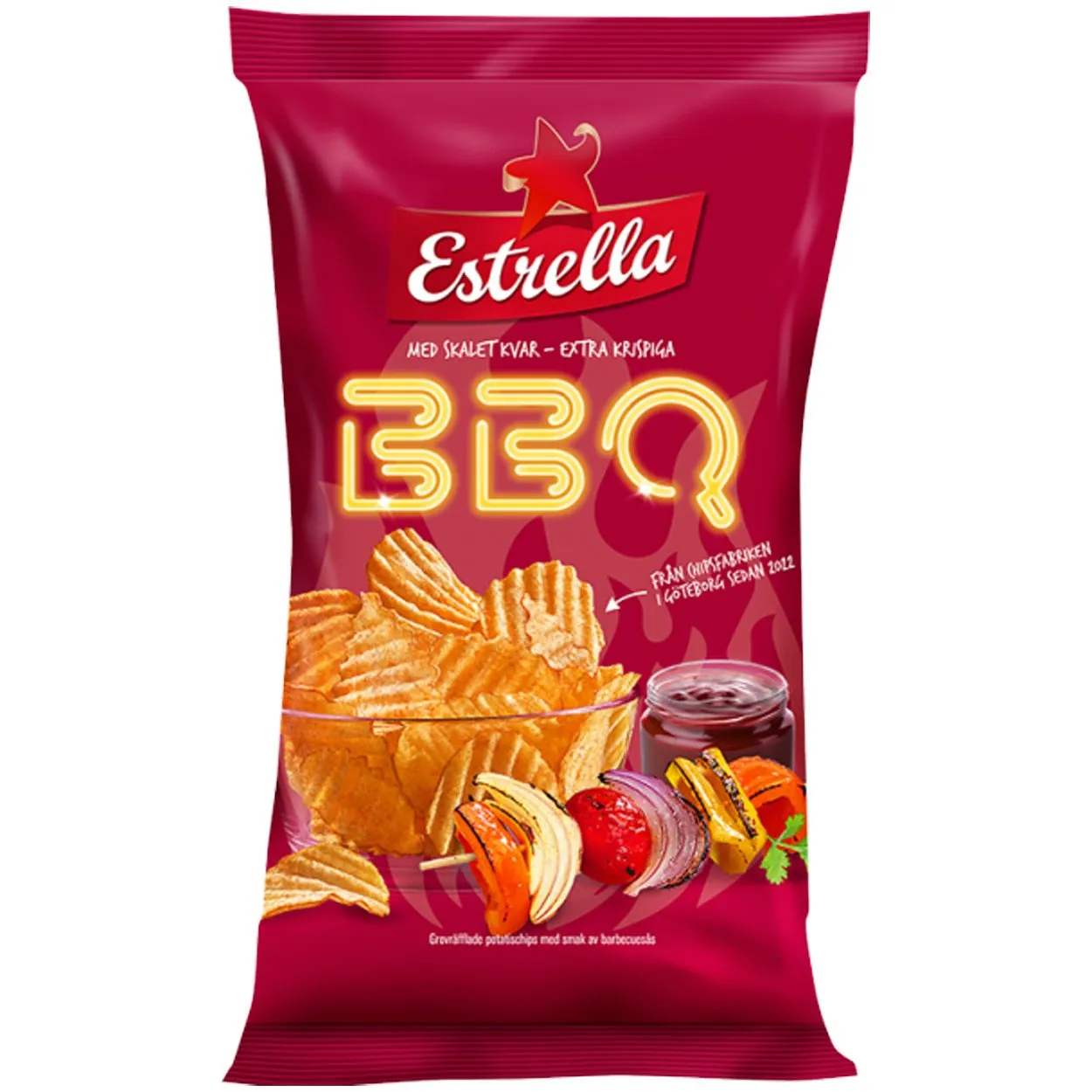 7310532301906ES-1 Estrella BBQ Chips (175g)