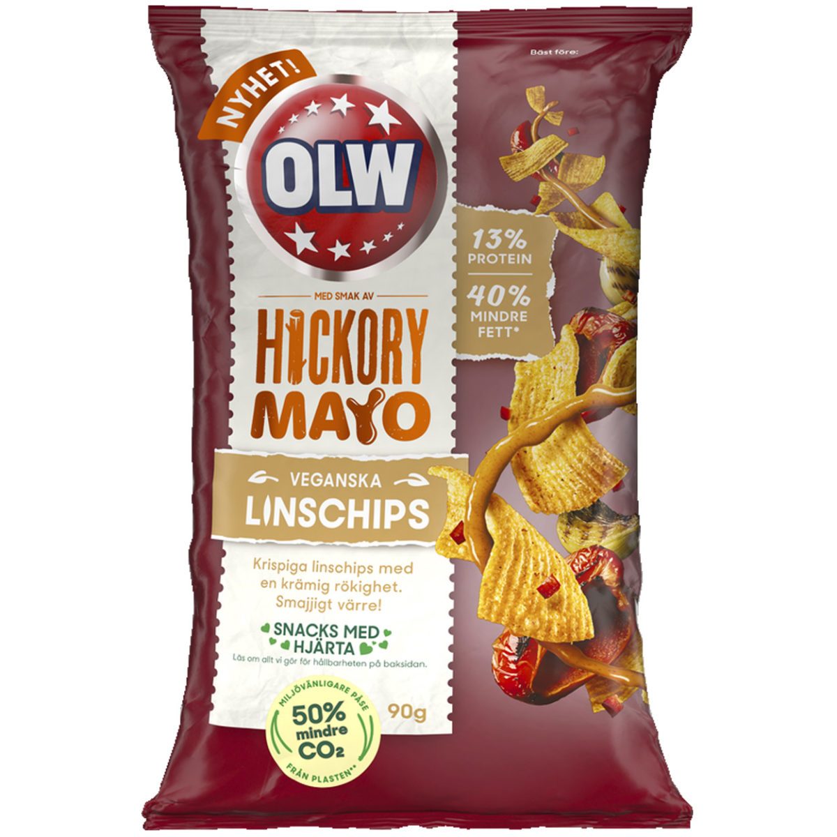 OLW Linschips Hickory Mayo (90g) 1