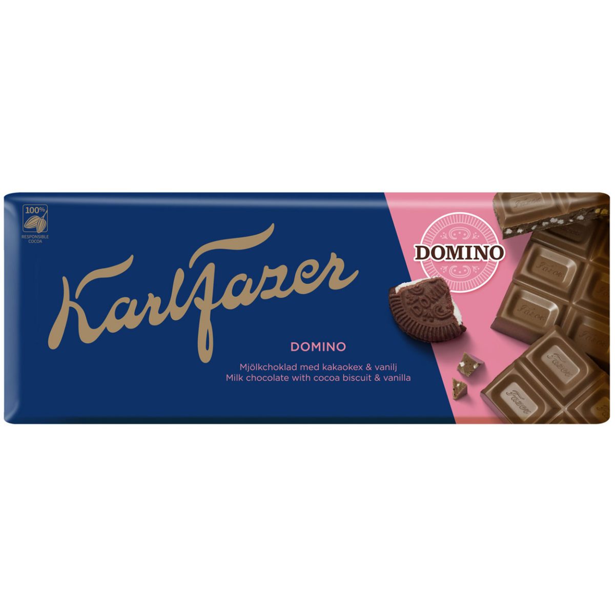 Karl Fazer Domino milk chocolate (195g) 1