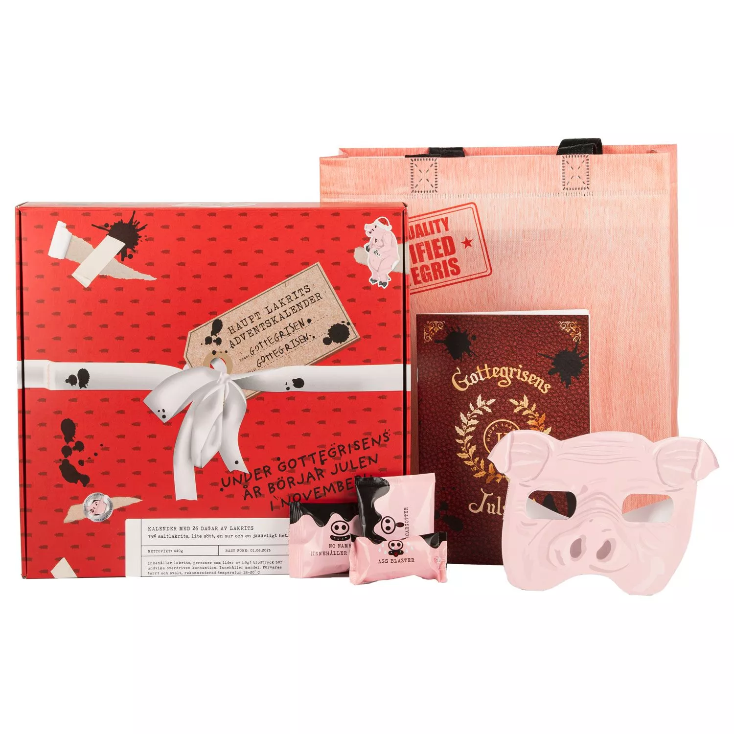 7350077862173HAU.jpg Haupt Lakrits Weihnachtskalender / Adventskalender 2022 mit Tasche und Maske (440g)