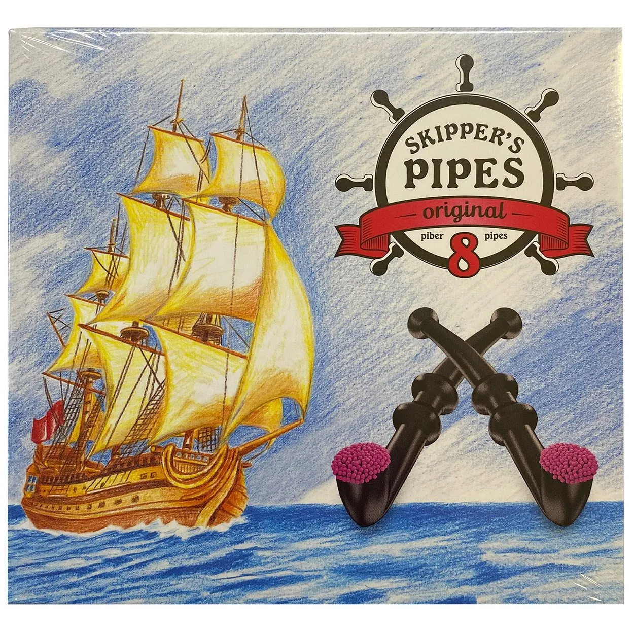 7310350115495CLOE-1 Malaco Skipper's Pipes Original 8er (136g)