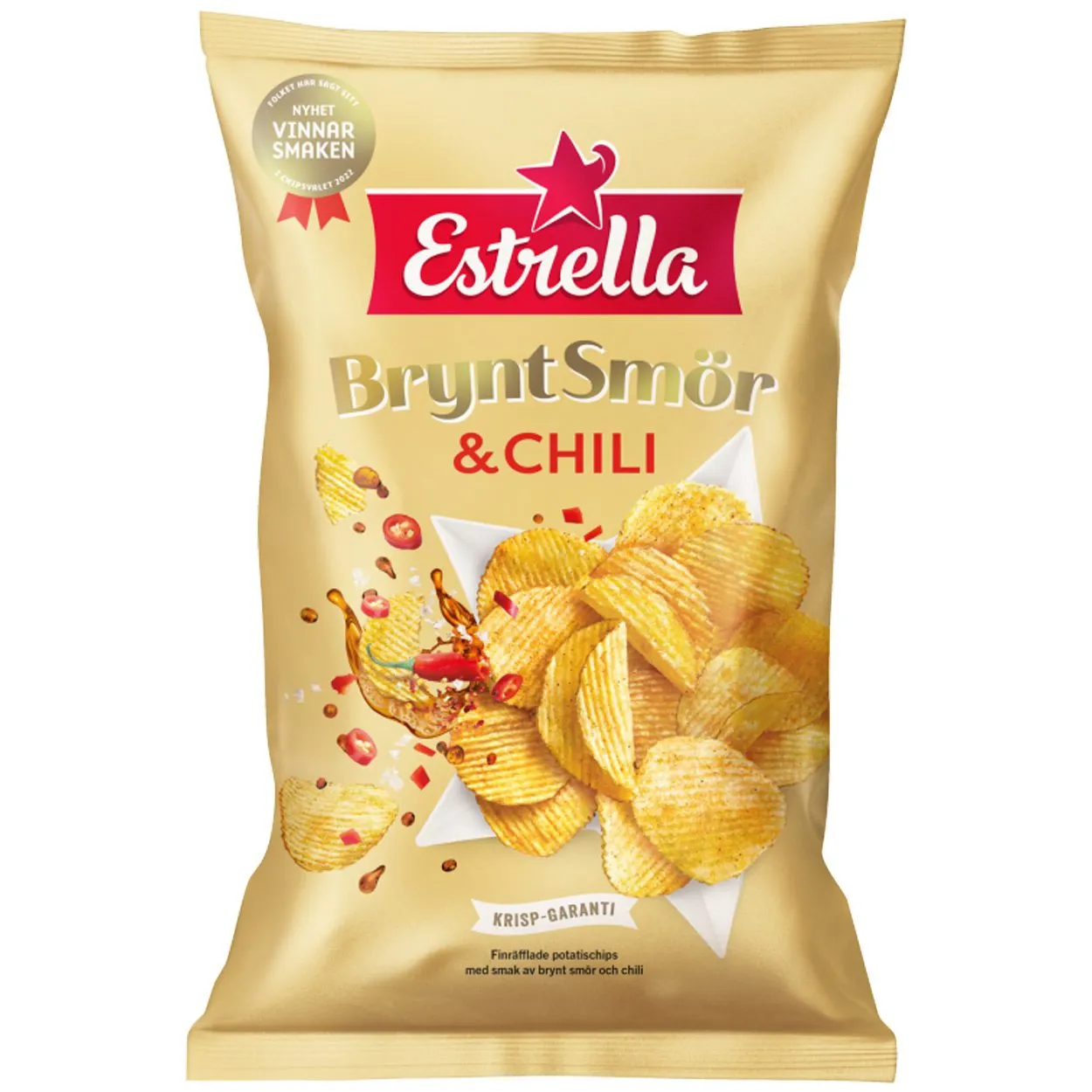 7310532301968ESTR-1 Estrella Brynt Smör & Chili - Butter & Chilli Chips (175g)