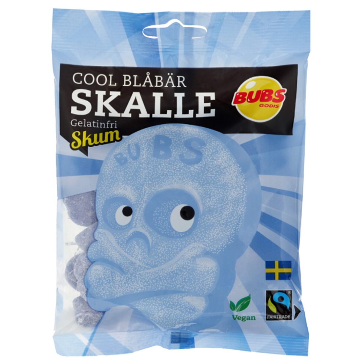 Bubs Cool Blabär Skalle Skum (90g) 1