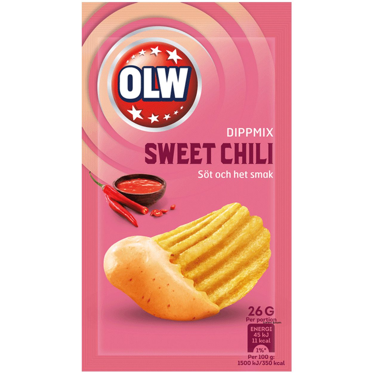 OLW Sweet Chili-Dippmix (26g) (zzgl. Versand • 51,92 € / 1kg)