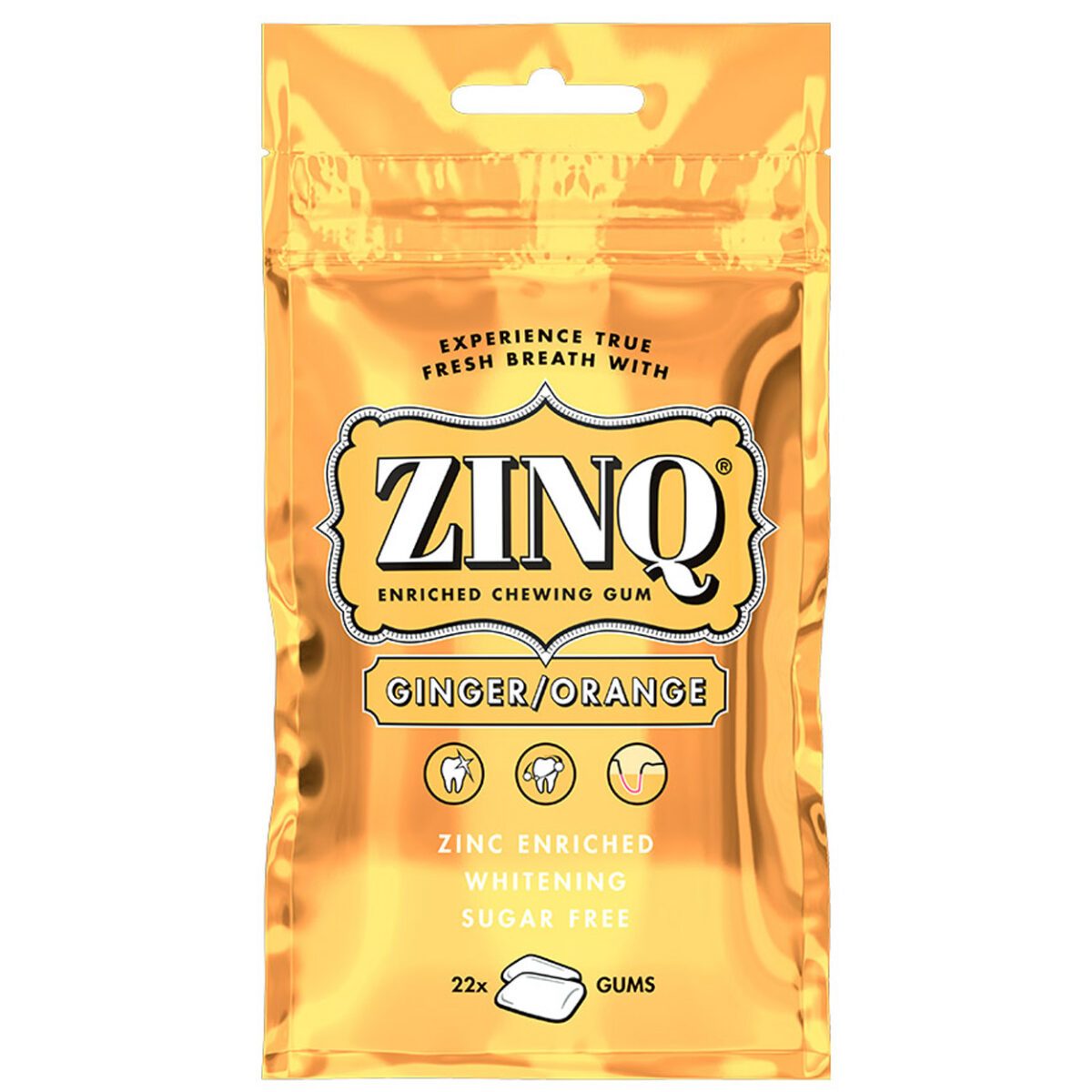 ZINQ Ginger Orange - Kaugummi / Ingwer - Orange (31,5g) 1