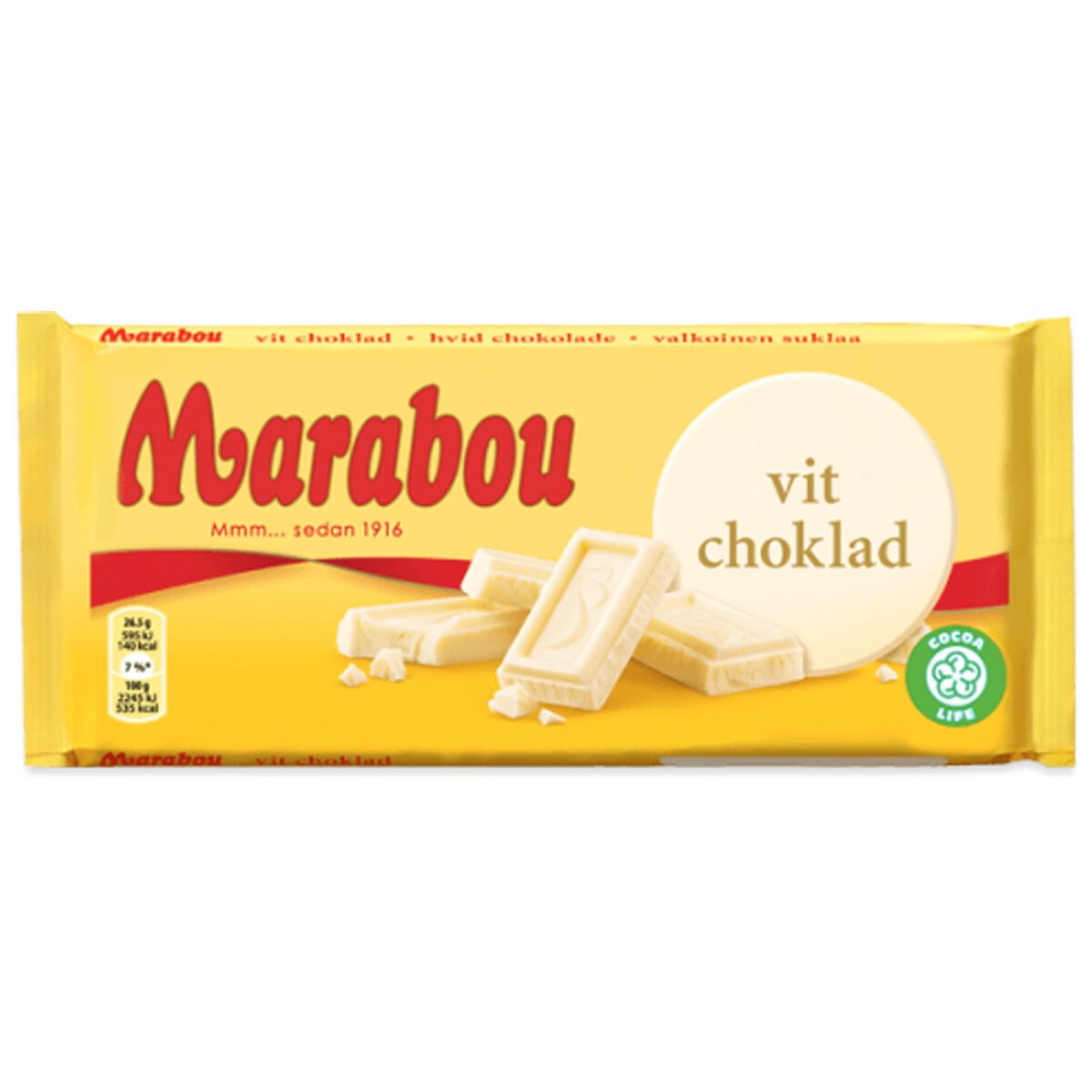 Marabou vit choklad - weiße Schokolade (180g) 1