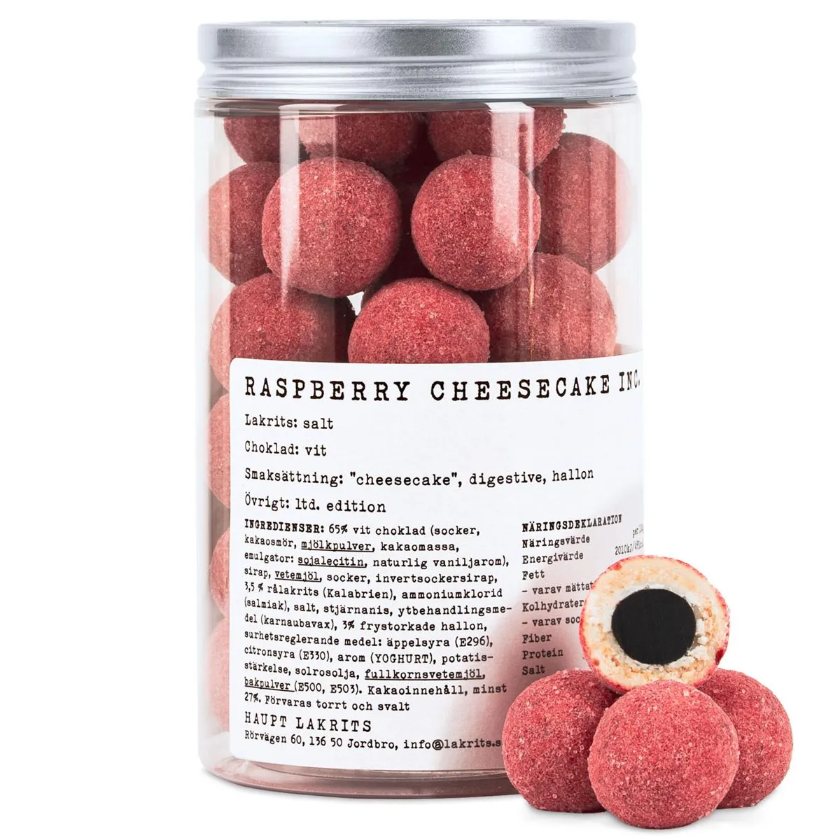 7350077861749HAU-1 Haupt Lakrits Raspberry Cheesecake Inc. Ltd. Ed. (250g)