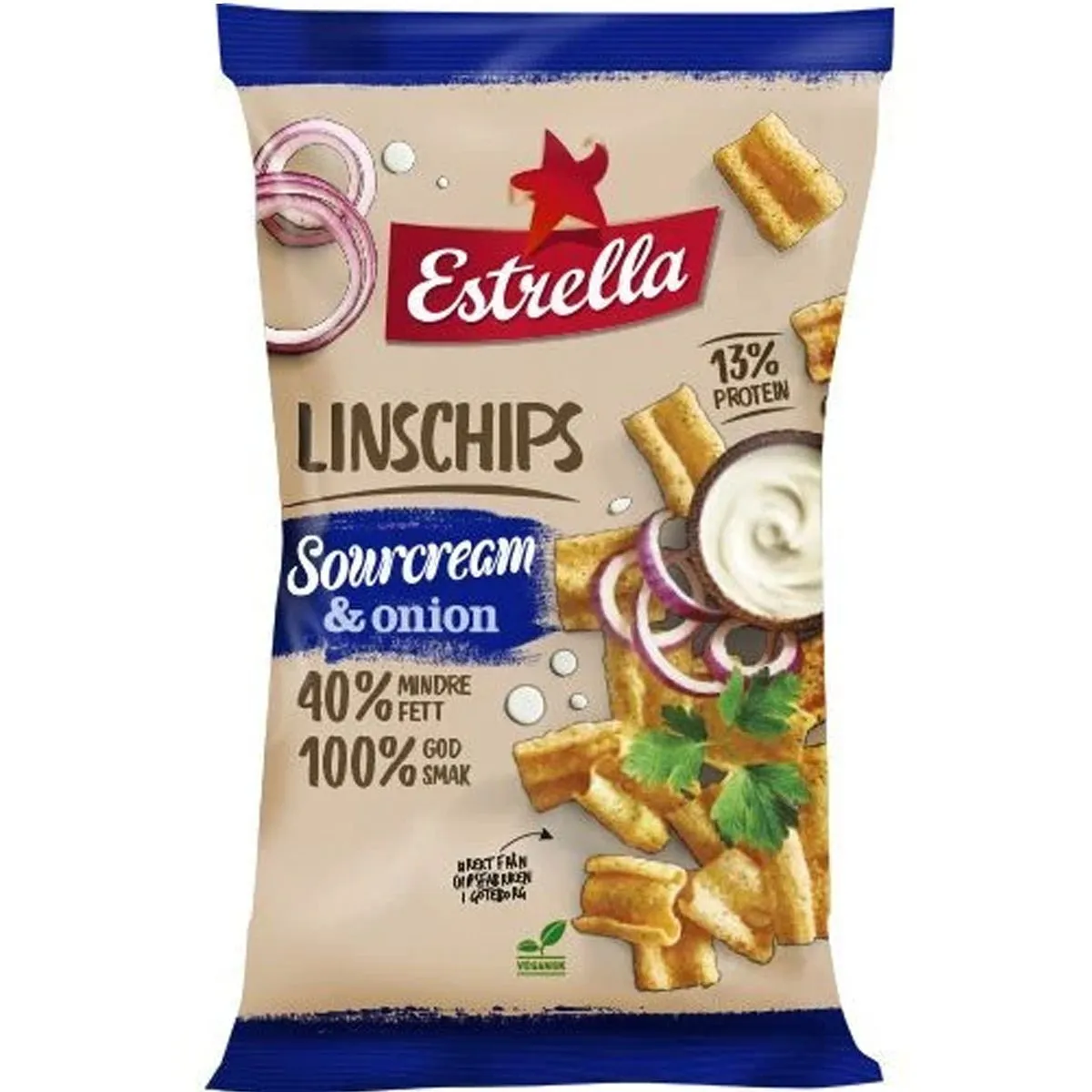 7310532112236-1 Estrella Linschips Sourcream & Onion (110g)