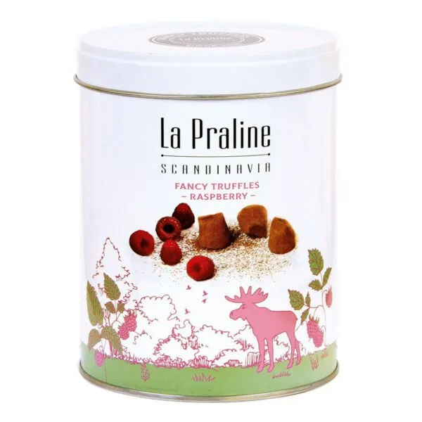 La Praline Fancy Truffles Himbeere / Hallon - Geschenkdose (200g)