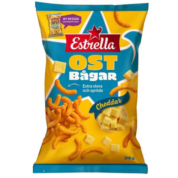 Estrella Ostbågar Cheddar (210g) *SONDERPREIS wegen kurzer Haltbarkeit*