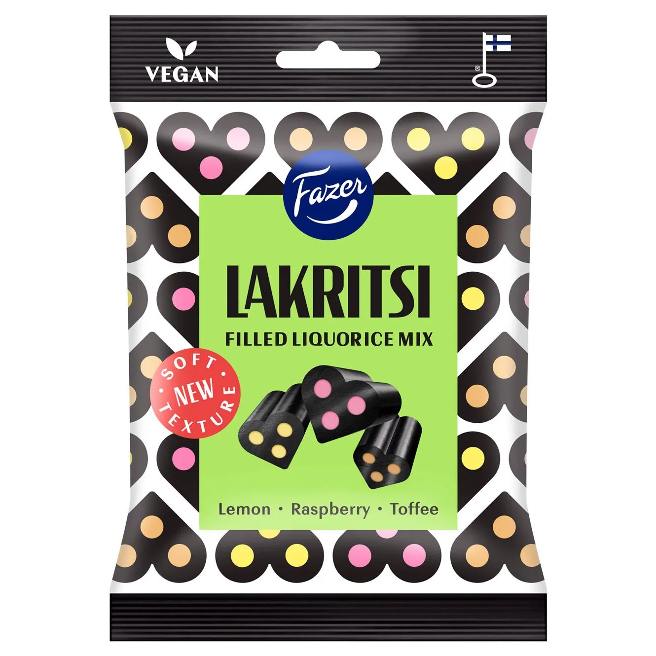 6416453061941FAZ-1 Fazer Lakritsi Filled Liquorice Mix (140g)