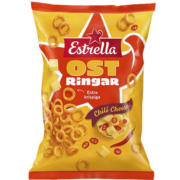 Estrella Ost Ringar Chili Cheese (200g)