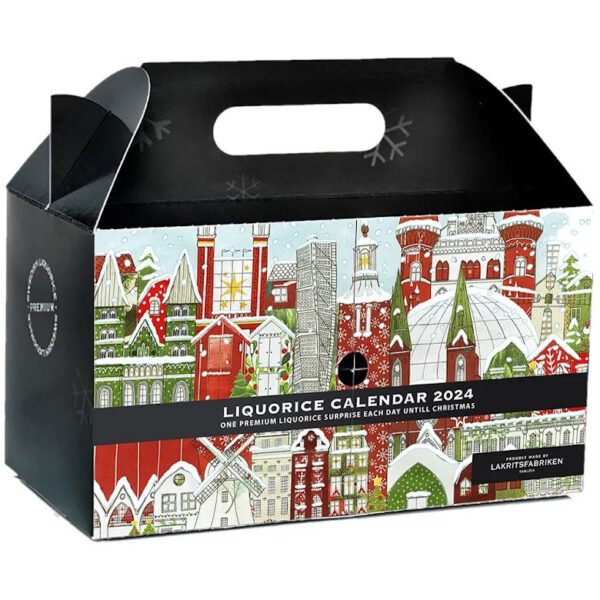 Lakritsfabriken Lakritz-Adventskalender 2024 mit der Möglichkeit auf ein goldenes Ticket (720g)