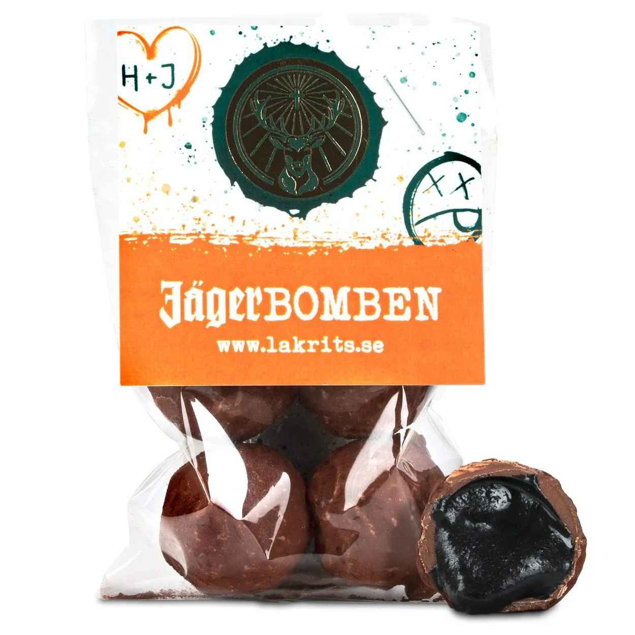 7350077862562HAU-1 Haupt Lakrits Jägerbomben- JÄGERMEISTER (48g)