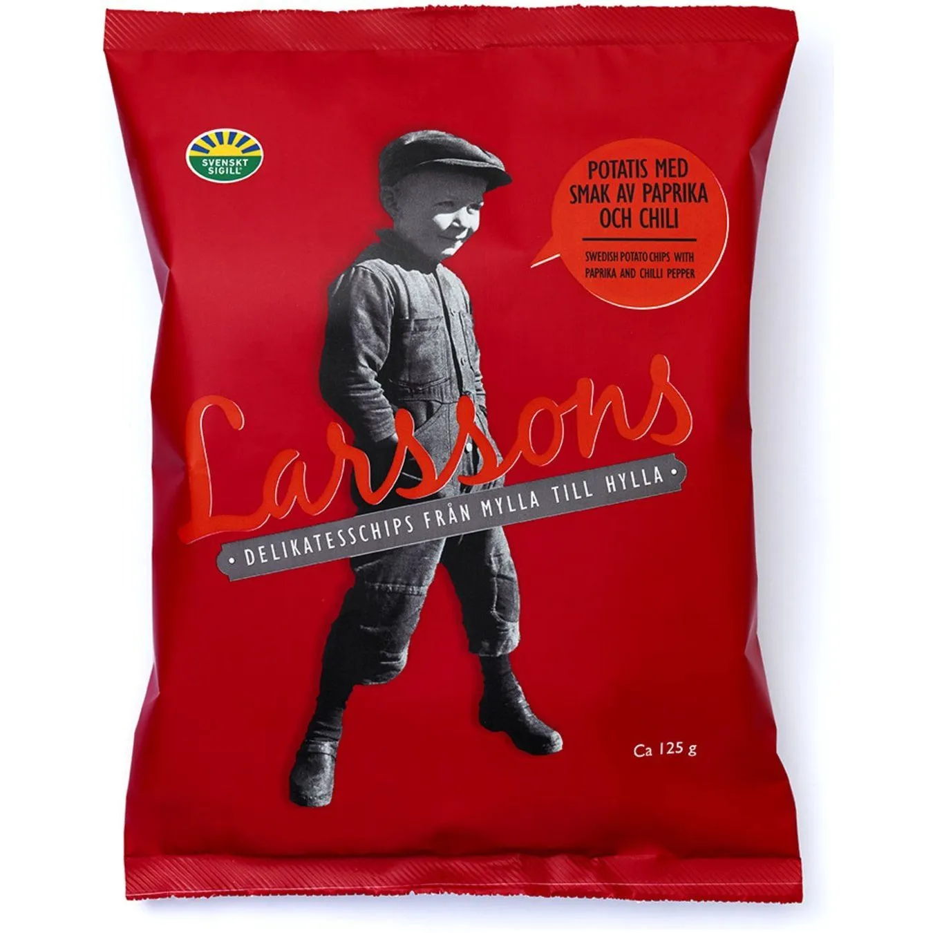 7350134660063LAR-bild-20260511-051832 Larssons Kartoffelchips mit Paprika & Chili (125g) – Bild 1
