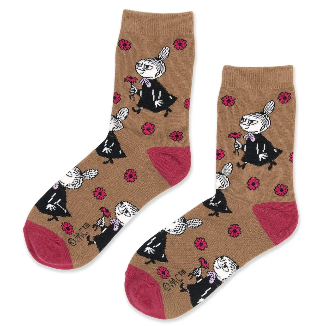 0729927200354NOB-1 Moomin - Little My Malerei Damen Socken (EU 36-42)