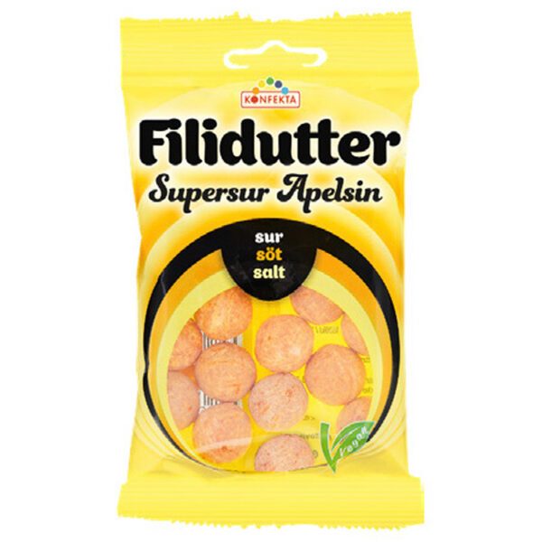 Filidutter Supersur Apelsin (80g)