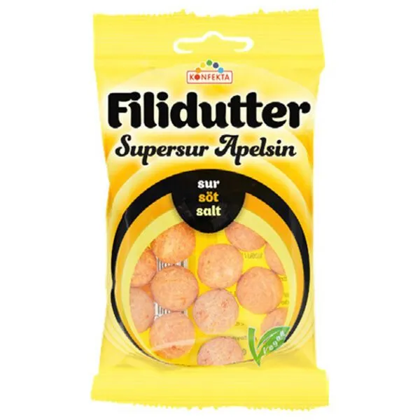 Filidutter Supersur Apelsin (80g)