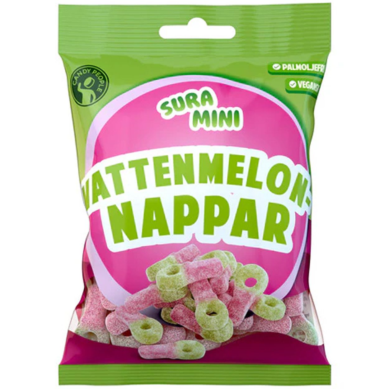 Candy People Sura Mini Vattenmelon-Nappar (70g) (zzgl. Versand • 20,71 € / 1kg)