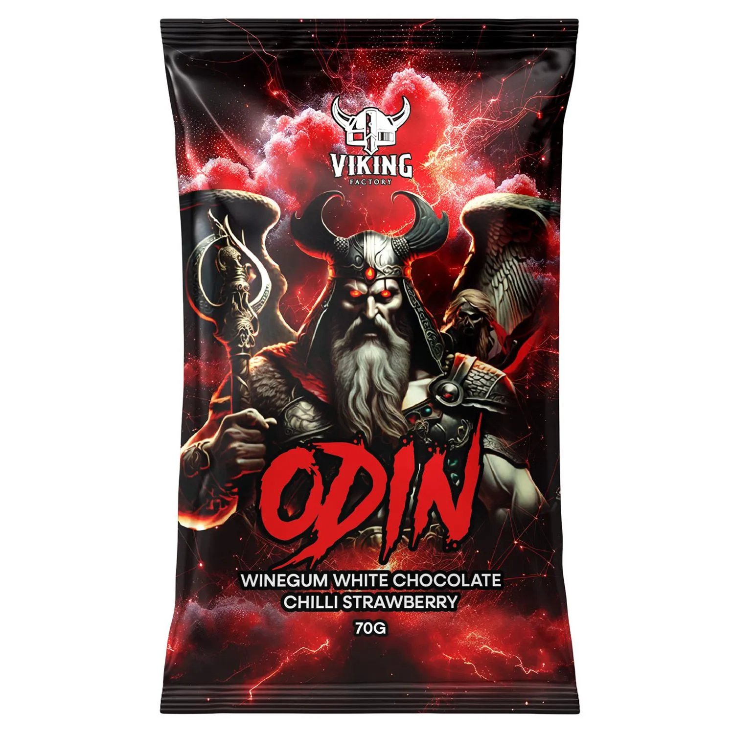 7350158790234VIK-1 Viking ODIN - Winegum White Chocolate Chili Strawberry (10 x 70g)