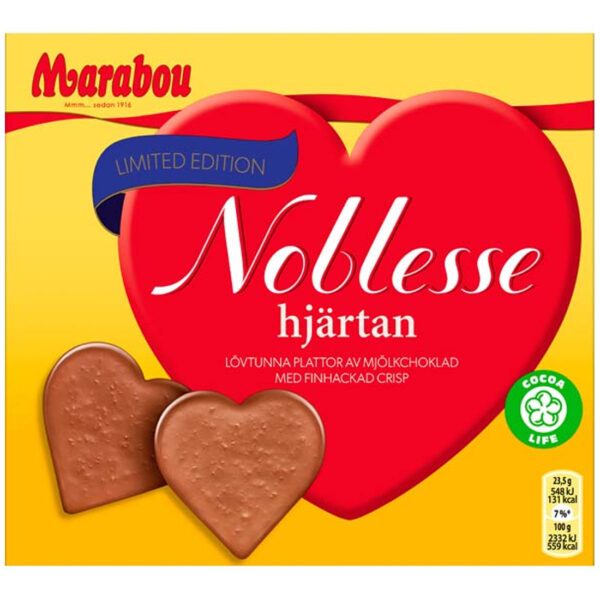 Marabou Noblesse Hjärtan (130g)
