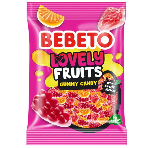 BEBETO Jellies Fruit gummies Lovely Fruits (80g)