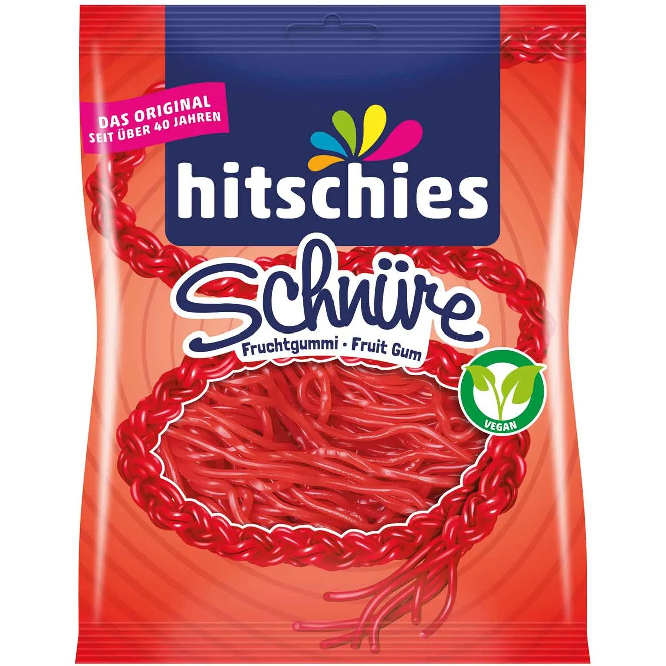 4003840008874HIT-1 Hitschies Schnüre Fruchtgummi Erdbeergeschmack (125g)