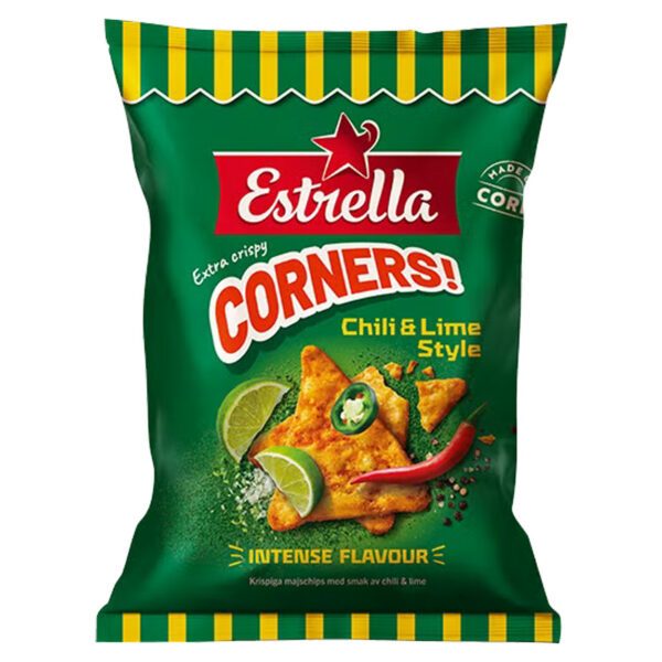 Estrella Corners! Chili & Lime Style (160g)